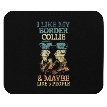 Discover Border Collie Enthusiast Unique Artwork Design Mouse Pads