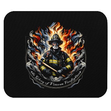 Discover Heroic Firefighter Valor Mouse Pads