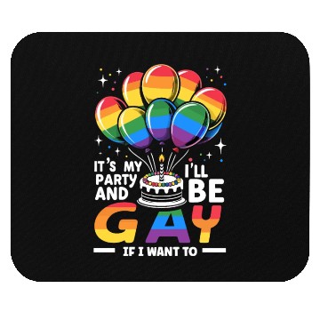 Discover Birthgay Gay Pride Flag Pride Month Equal Rights Mouse Pads