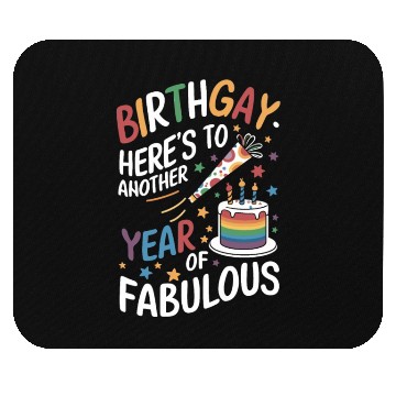 Discover Birthgay Gay Pride Flag Pride Month Equal Rights Mouse Pads