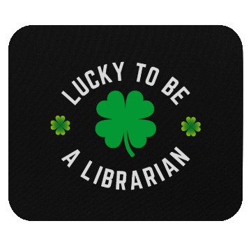 Discover lucky to be a librarian Mouse Pads