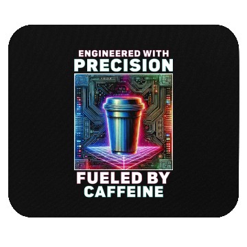 Discover Robotics Engineer Fueled By Caffeine Mouse Pads