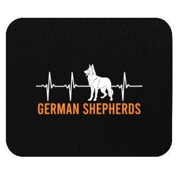Discover German Shepherd HEART BEAT German Shepherds Mouse Pads