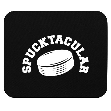 Discover Spucktacular Funny Hockey Mouse Pads