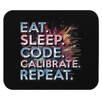 Discover Robotics Engineer Eat Sleep Code Calibrate Repeat Mouse Pads