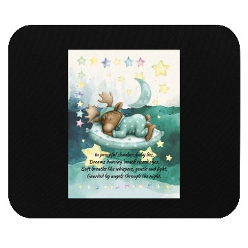 Discover Baby Moose Poem Mouse Pads