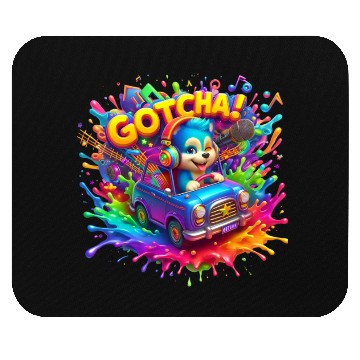 Discover Stellar Cadence: Symphony of Neon Hues - GoTCha! Mouse Pads