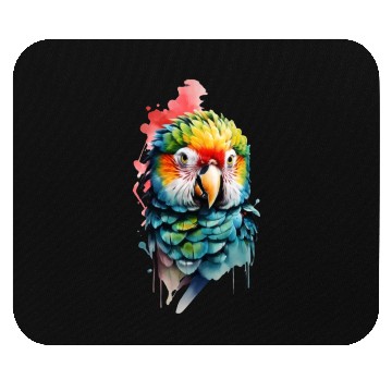 Discover Macaw, Budgie Cockatoo, Parrot Flock Mouse Pads