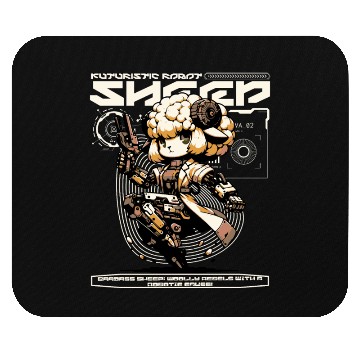Discover Aries Sheep Future Farm Animal Ram Robot Wool Mouse Pads
