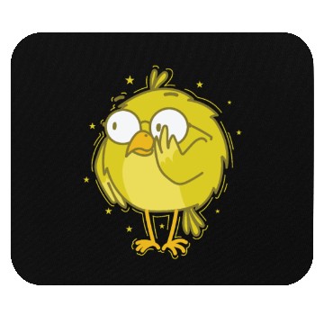 Discover Canary as nerd with Glasses Mouse Pads