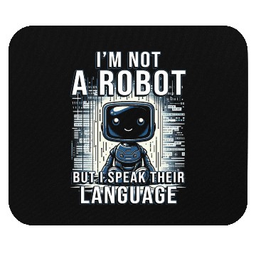 Discover Robotics Engineer I'm Not A Robot Mouse Pads