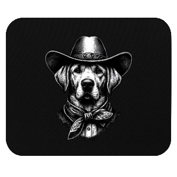 Discover Cowboy Dog Mouse Pads