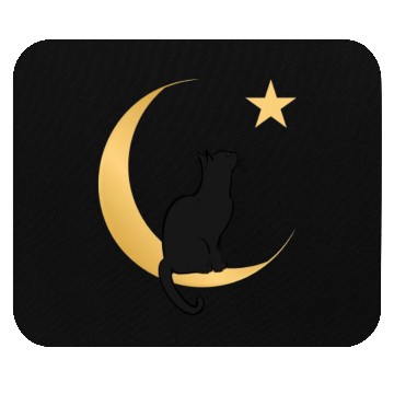 Discover Moon Cat Mouse Pads