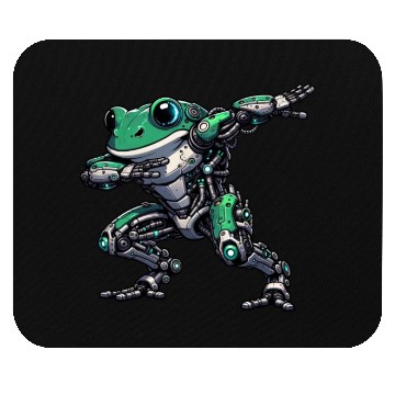 Discover Cool Robot Frog Dabbing Mech Cyborg Mouse Pads