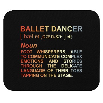 Discover Ballet Dancer Dictionary Mouse Pads