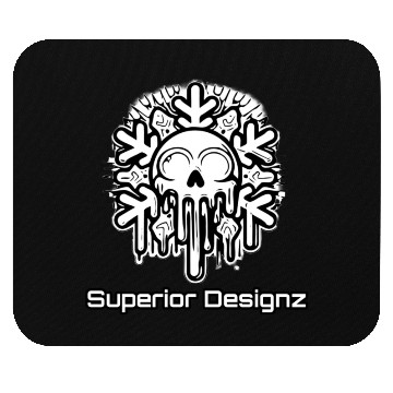 Discover snowflake skull Mouse Pads