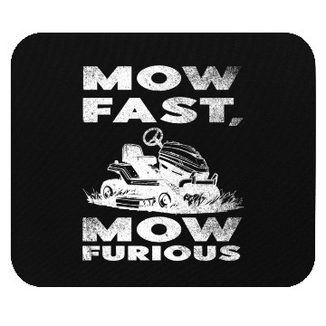 Discover Lawn Mower Racing Gardener Racing Mouse Pads