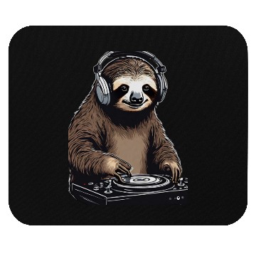 Discover Sloth DJ Mouse Pads