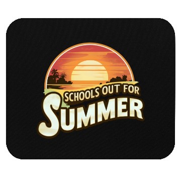 Discover Retro Schools Out For Summer Last Day Of School Mouse Pads