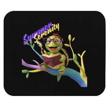Discover Cute Little Green Sea Turtle on Ocean Mouse Pads