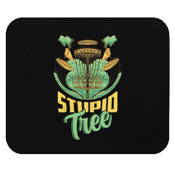 Discover Stupid Tree Frisbee Disc Golf Mouse Pads