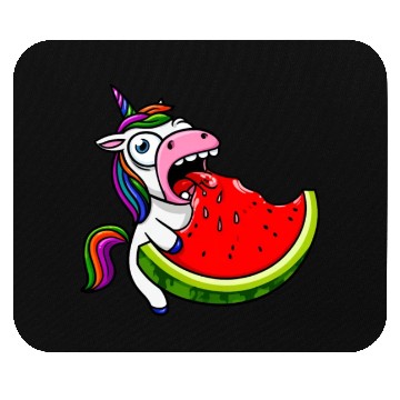 Discover Unicorn Melon Sweet Comic Crazy Funny Quirky Mouse Pads