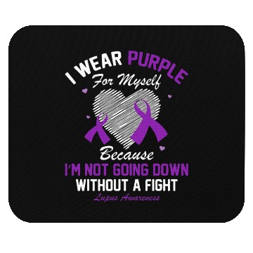 Discover I Wear Purple For Myself Lupus Awareness Heart Mouse Pads