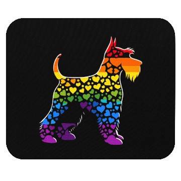 Discover Miniature Schnauzer Rainbow LGBT Gay Pride Lesbian Mouse Pads
