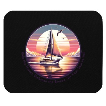 Discover Sunset Sailing Bliss Mouse Pads