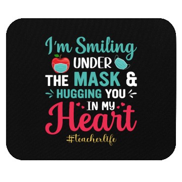 Discover Im smiling under the mask 13140540 Mouse Pads