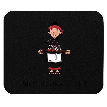 Discover Cute Aesthetic Sushi Guy Mouse Pads
