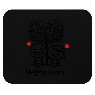 Discover Joyful Lovers Laughing Together Mouse Pads