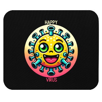 Discover Joyful Virus Delight Mouse Pads