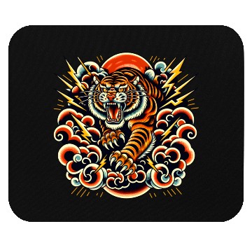 Discover AI Neo Traditional Tiger Mouse Pads