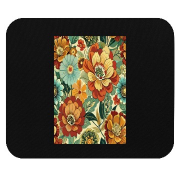 Discover Timeless Blossoms: A Vintage Floral Tapestry Mouse Pads