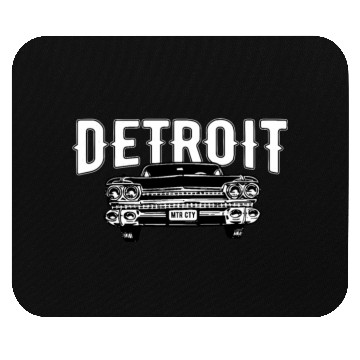 Discover Detroit Michigan American Muscle Car Enthusiast Mouse Pads