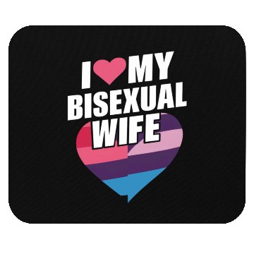 Discover I Love My Bisexual Wife Bi Pride Bisexual Flag Mouse Pads