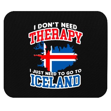 Discover Iceland Flag Embrace The Northern Lights Design Mouse Pads