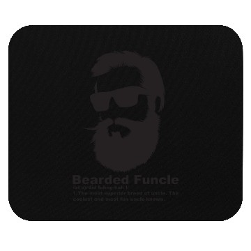 Discover Cool Bearded Funcle - Birthday My Fun Uncle Mouse Pads
