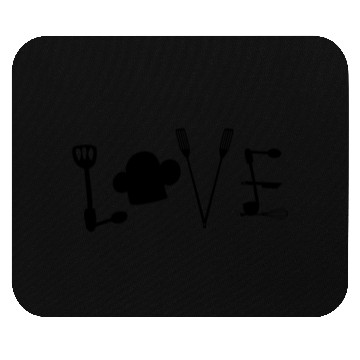 Discover Cool Pastry Chef Hat Funny Baking Tools Lover Mouse Pads