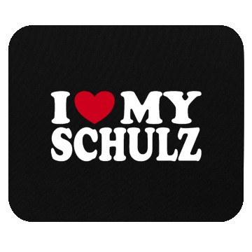 Discover I Love My Schulz Heart Statement Family Mouse Pads
