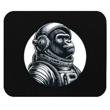 Discover Chimpanzee Astronaut in Space Mouse Pads