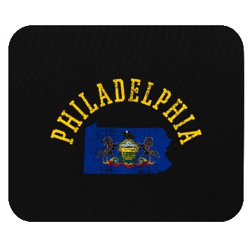 Discover Embrace Your Inner Patriot: Philadelphia USA Flag Mouse Pads