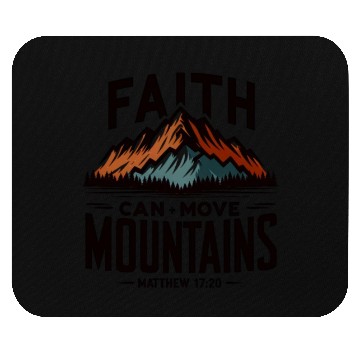 Discover Faith Can Move Mountains Matthew 17:20 Retro Mouse Pads