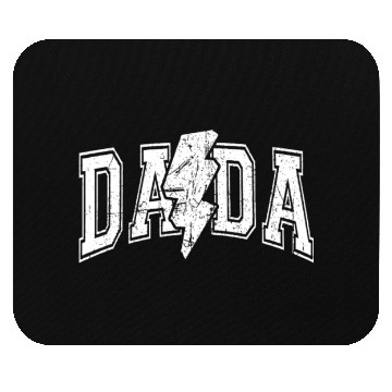 Discover Dada Lightning Bolt Checkered Father's Day Mouse Pads