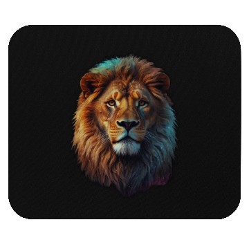 Discover Geometric Lion Galaxy Collection Mouse Pads