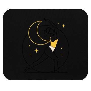 Discover Minimalist Zen Yoga Pose Mouse Pads