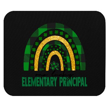 Discover One Lucky Elementary Principal Rainbow St Patricks Mouse Pads