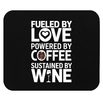 Discover Fueled By Love Powered By Coffee Mouse Pads