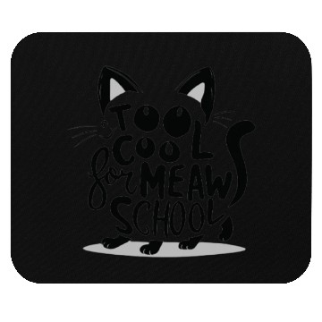 Discover Cat typography Mouse Pads
